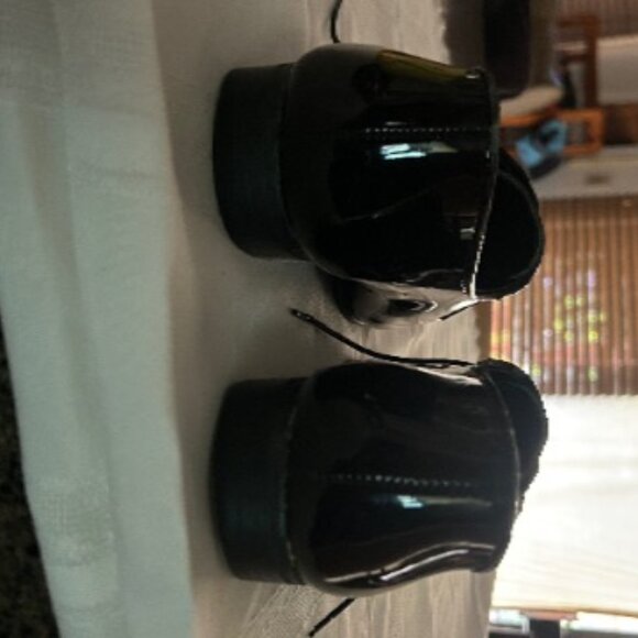 Men's Black Lace Up Patent Leather Dress Shoes Sz. 11M - Picture 8 of 8